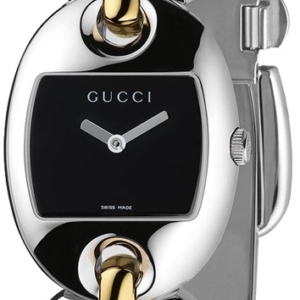 Gucci Marina Chain Two-Tone Black Dial Watch - YA121509
