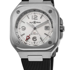 Bell & Ross BR 06 GMT White - BR05G-SI-ST/SRB