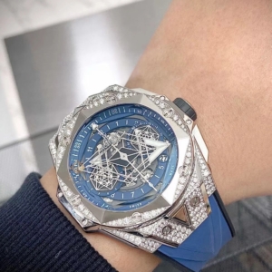 Hublot Big Bang Sang Bleu II Titanium Blue Pavè