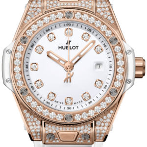 Hublot Big Bang One Click King Gold White Pavè - 485.OE.2210.RW.1604