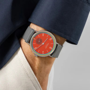 NOMOS Glashütte Tangente 38 Datario Sportbunt - 179.S28