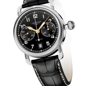 Longines Heritage vigation Oversize Crown Single Push-Piece Chronograph