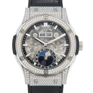 Hublot Classic Fusion Aerofusion Moonphase Titanium Pavé - 547.NX.0170.LR.1704